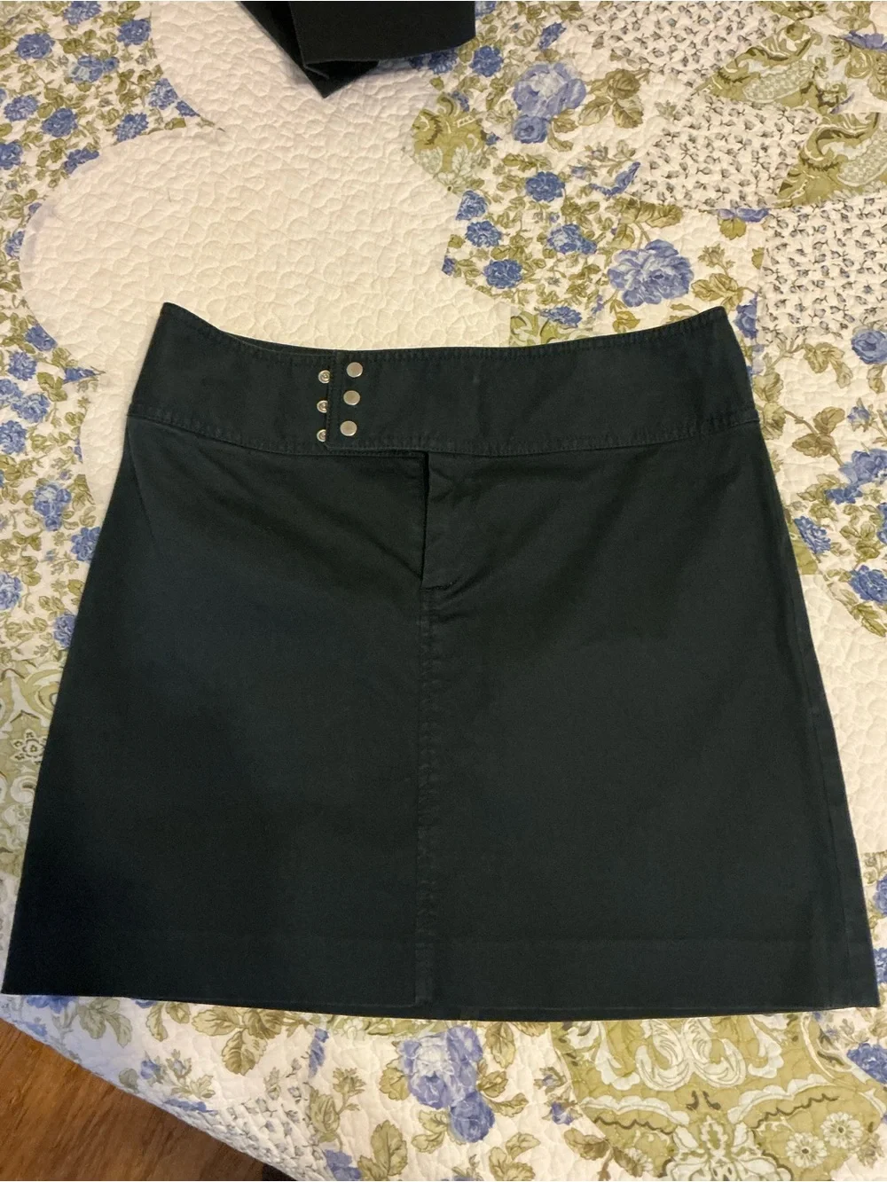 Banana Republic Deep Navy Blue Mini Skirt with Stud Detail